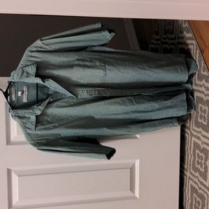 Durable Green Button down
